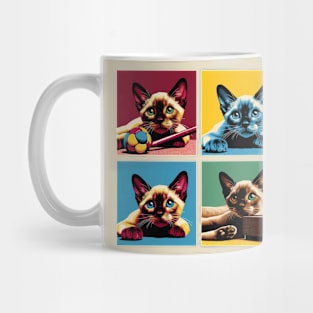 Burmese Cat Pop Art - Cute Kitties Mug